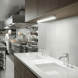 Maclean Brackets Maclean MCE166 Unterbauleuchte Küchenlampe LED SWD mit PIR 120 Grad Bewegungsmelder 360° Grad rotierbar