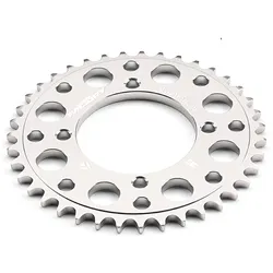 Kettenrad Alu CNC 420 - 45 Zähne - 4 Schrauben YCF Pit Bike silber