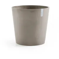 Ecopots Amsterdam Ø 50 x 43,9 cm Weiß/Schwarz