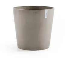 Ecopots Amsterdam Ø 50 x 43,9 cm Weiß/Schwarz
