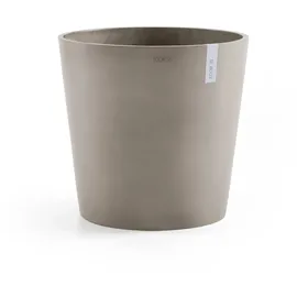 Ecopots Amsterdam Ø 50 x 43,9 cm Weiß/Schwarz