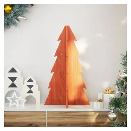 vidaXL Weihnachtsbaum Holz zum Schmücken Braun 69,5 cm
