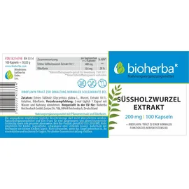 Bioherba Süssholzwurzel Kapseln 100 St.