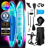 SUP Board aufblasbar LED SUMMER 320 petrol