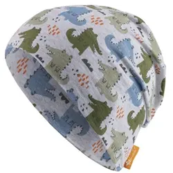 Sterntaler Slouch-Beanie Krokodile silber, 45 cm