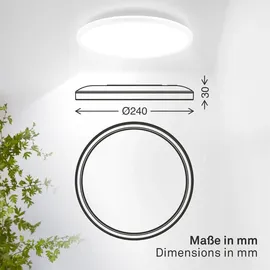 B.K.Licht LED Panel 1 rund 16W IP44