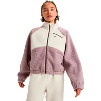 Roxy Waves Of Warmth Colorblock Fleece Jacke - Nirvana