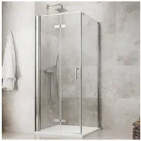 maw by GEO Eckdusche maw flex PRO AP-F400, BxT: 80x80 cm, Einscheibensicherheitsglas silberfarben 80 cm x 202,2 cm x 80 cm