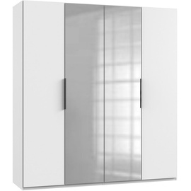 WIMEX Level 200 x 216 x 58 cm weiß mit Spiegeltüren