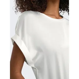 Only ONLLIEKE S/S SATIN MIX TOP Kurzarmshirt Weiß L