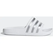 adidas Aqua Adilette Kids Cloud White / Silver Metallicallic / Cloud White 28