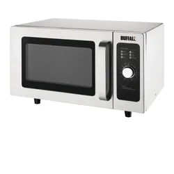 Buffalo Professional Mikrowelle | 25L | 1000W | Manuelle Steuerung | Edelstahl