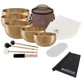 Meinl Sonic Energy Klangschalen-Set SB-Y2 Yoga Nidra mit Tuch (Klangschale), Perkussion, Bronze