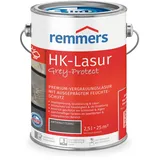Remmers HK-Lasur 3in1 Grey-Protect anthrazitgrau, 2,5 Liter, Holzlasur für Vergrauung außen, 3 Holzschutz Produkte in einem, Feuchtigkeit- und UV-Schutz