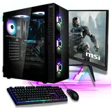 Gaming Komplett PC - AMD Ryzen 7 5700G - AMD RX Vega - 32GB - 500B SSD - 27 Zoll TFT - Windows 11 Pro - RGB - Gaming Combo