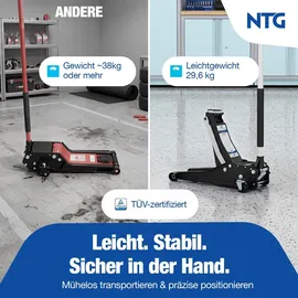 NTG Wagenheber 3t Stahl 75-505mm schwarz