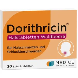 MEDICE DORITHRICIN Halstabletten Waldbeere 20 St
