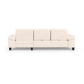sit&more Ecksofa SIT & MORE "Westham L-Form", beige (creme), B:275cm H:88cm T:172cm, 100% Polyester, Sofas, Ecksofa, Recamiere, mit oder ohne Bettfunktion, Bettkasten, Füße wengefarben