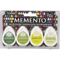 Tsukineko Stempelkissen-Set Memento Dew Drop Greenhouse 3,5 x 5 cm Grün