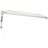 vidaXL Gelenkarmmarkise Creme 4,5x3 m Stoff und Aluminium