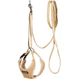 Kerbl Pet Welpengeschirr mit Leine, beige, 24-44 cm/10 mm