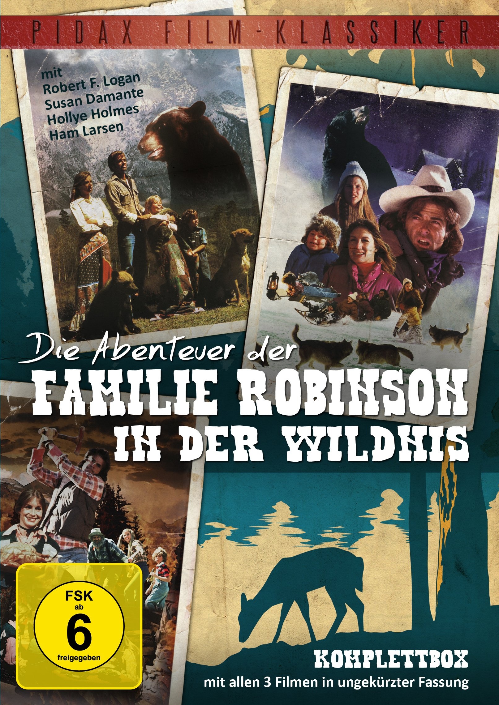 Pidax Film-Klassiker: Die Abenteuer der Familie Robinson in der Wildnis - Komplettbox [3 DVDs]