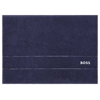 Boss Badematte - PLAIN, Badvorleger, Baumwolle Dunkelblau 50x70 cm