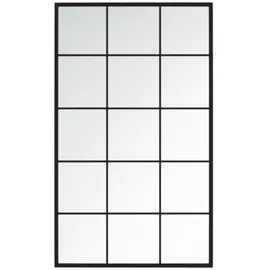 vidaXL Wandspiegel 100 x 60 cm Schwarz