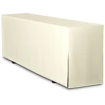 TexDeko Biertischhusse Premium für Bierzeltgarnitur 220 x 70cm Blickdicht waschbar (Creme)