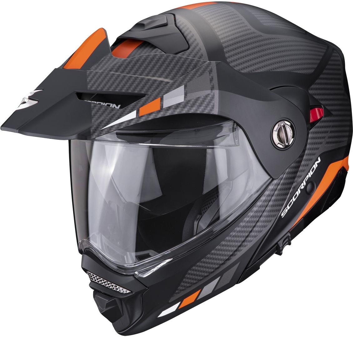 Scorpion ADX-2 Camino Klapphelm, schwarz-orange, Größe XS 54 55 für Männer