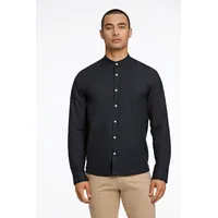 lindbergh Freizeithemd mit Stehkragen, black, L