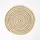 Homescapes Jute-Tischset, Spiral creme-natur, 4er-Set Platzsets rund geflochten, 40 cm,