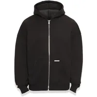 Dropsize Bazix Republiq Super Heavy Rib Zip Hoodie in