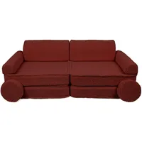MeowBaby Kindersofa,, Dunkelbraun, Textil, 160x24x80 cm, Kinder- & Jugendzimmer, Kindermöbel, Kindersitzmöbel & -tische, Kindersessel & -sofas