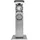 Grafner Edelstahl Steckdosensäule mit Timer 2 St. Silber