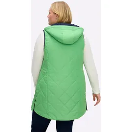 sheego Jerseyweste Wendeweste blau 52