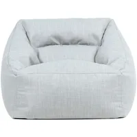 I.C.O.N. Icon Natalia Outdoor Sitzsack Sessel für Erwachsene, Grau, Stoff für Drinnen und Draußen, Riesen Sitzsack mit Füllung, Bequemer Sessel, Garten, Terrasse, Lounge, Wohnzimmer Möbel