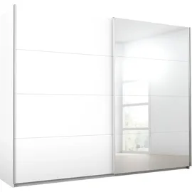 Rauch Schwebetürenschrank Quadra 271 x 210 x 62 cm Weiß/Orange