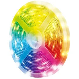 Logilink SH0127 - Wi-Fi Smart RGB+W-LED-Band, selbstklebend, 300 lm, Tuya kompatibel, unterstützt Amazon Alexa und Google Home, 5 m