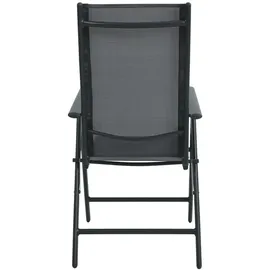 Svita Gartenstuhl 57 x 57 x 108 cm schwarz 2 St.