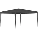 vidaXL Profi Partyzelt UV-beständig Wasserbeständig Pavillon Festzelt Gartenpavillon Gartenzelt Garten Zelt Bierzelt 4x4m Anthrazit 90g/m2