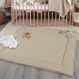 babybay babybay® Krabbeldecke 75x100 cm, Waffelpiqué, Sand,