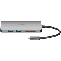 D-Link DUB-M810 8-In-1 USB-C Hub mit HDMI/Ethernet/Kartenleser/USB-C Ladeanschluss