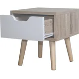 Hti-Living Nachtschrank Thekla 29,3 x 25 x 29,3 cm Weiß