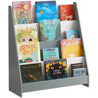 SoBuy Kinderregal Grau Holzwerkstoff, 80x88x32 cm, Kinder- & Jugendzimmer, Kindermöbel, Kinderregale