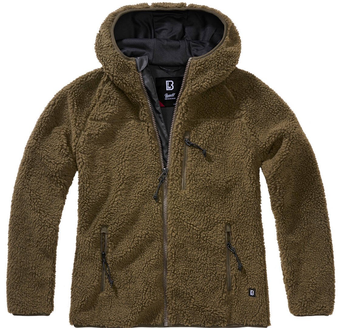 Brandit Teddyfleece Damen Jacke, grün, Größe 2XL