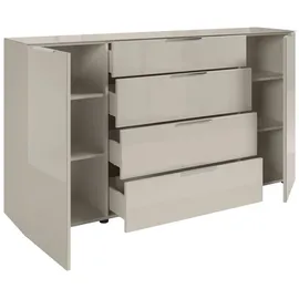 Möbel Boss Kommode 180 x 99 x 40 cm Kaschmir / Beige