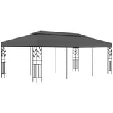 vidaXL Pavillon 3×6 m Anthrazit