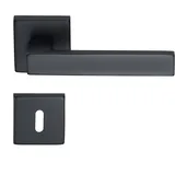 Meintürgriff Drückergarnitur Trento Schwarz Türdrücker Eckig BB