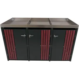 MCW Mülltonnenverkleidung O67 125 x 84 cm anthrazit